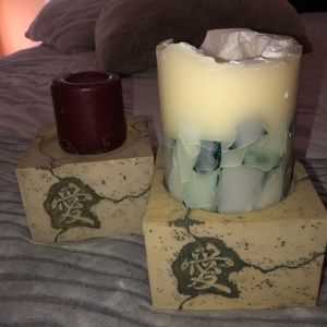 Japoneses symbol  candle holders